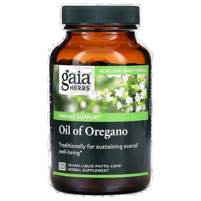 香港直发Gaia Herbs牛至油胶囊120粒全素营养膳食补充