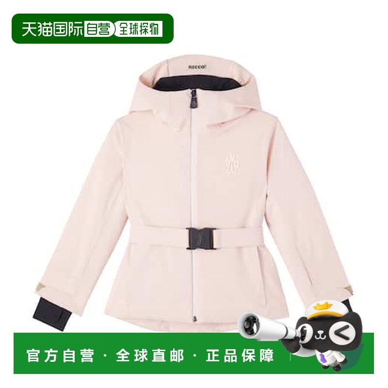 1h可退 香港直邮moncler 盟可睐 女童 Technical belted jacket