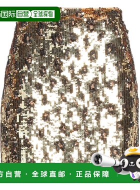 香港直邮Blumarine 蓝色情人 女士 迷你半身裙 metal金属色 舒适