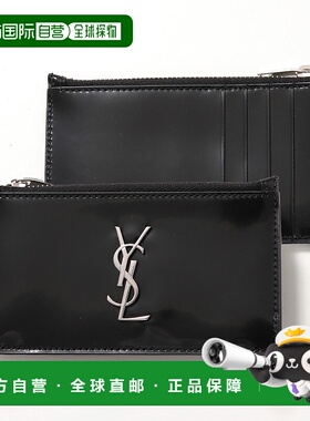 日本直邮SAINT LAURENT 零钱包 611558 AAB8O 男士 Cassandra 徽