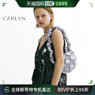 韩国直邮 单肩包银色斜挎包肩带泡泡 男女通用 carlyn