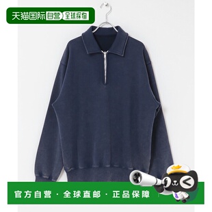 1h可退 日本直邮FORK&SPOON 男装 半拉链宽松棉质卫衣 独特褪色设