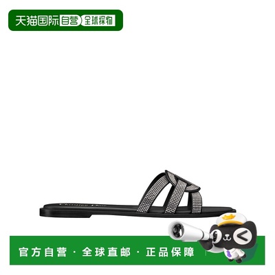 香港直邮DIOR 女士凉鞋 KCO423CSTS04X AW2025 黑色 D-Club 凉拖