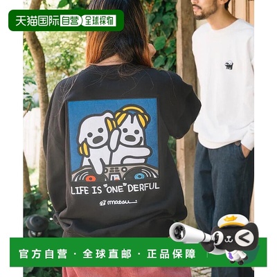 1h可退 日本直邮matsui 后背刺绣联名百搭休闲圆领T恤卫衣