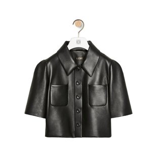 Loewe 胸袋短袖皮夹克 S540Y30L44