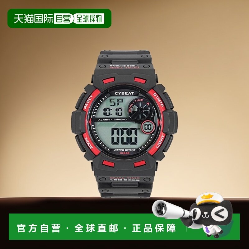 【日本直邮】J AXIS日韩腕表男士潮流电子手表10ATM100米防水黑色