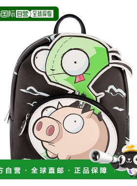 自营 Nickelodeon Invader Gir on Pig 迷你背包 - 黑色 美国奥莱