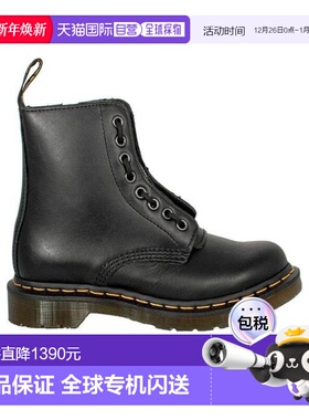 1h可退 香港直邮Dr. Martens 黑色徽标靴子 PASCAL-23863001-BLAC