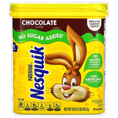 香港直发Nesquik雀巢奶昔乳清高蛋白营养饱腹食品膳食纤维453.5g