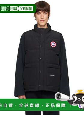 香港直邮Canada Goose 加拿大鹅 男士 黑色 Freestyle Crew 羽绒