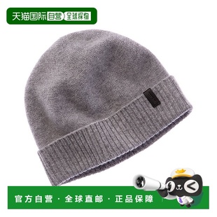 美国奥莱直发 灰色 自营Vince Boiled反向针织翻边羊绒帽