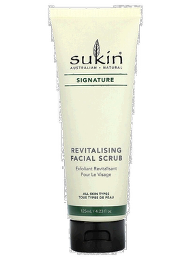 香港直邮Sukin,焕活面部磨砂膏，4.23 液量盎司（125 毫升）正品