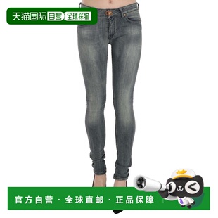 自营PLEIN SUD Washed Low Waist Slim Fit Skinny Casual Women'
