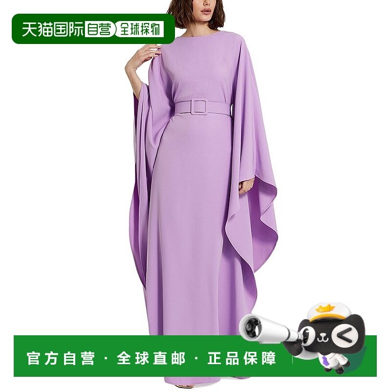 自营 Mac Duggal绉纱船领披肩配腰带-兰花 美国奥莱直发,女装/女士精品,连衣裙,淘宝优惠券,粉丝福利购,淘宝优惠卷