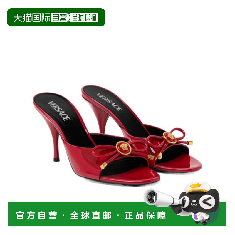 香港直邮VERSACE 女士凉鞋 1018239D2VE1RB3V SS2025 红色 OPERA