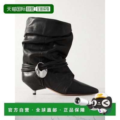 1h可退 香港直邮Isabel Marant 伊莎贝尔 玛兰 女士 精饰皮质短靴