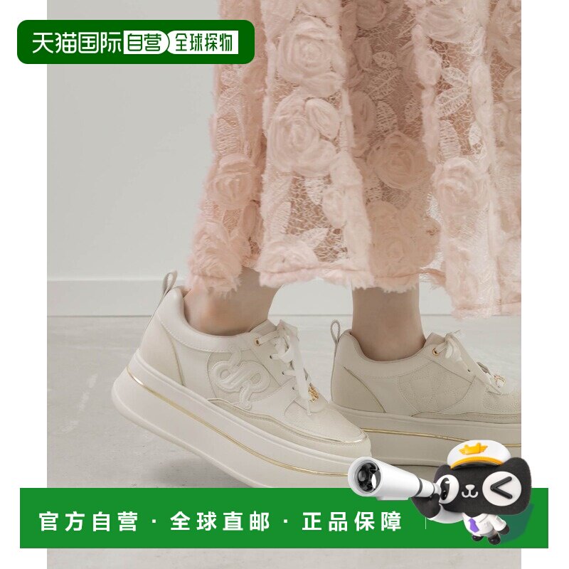 1h可退 日本直邮RANDA女士立体单花绗缝厚底运动鞋 PH37079