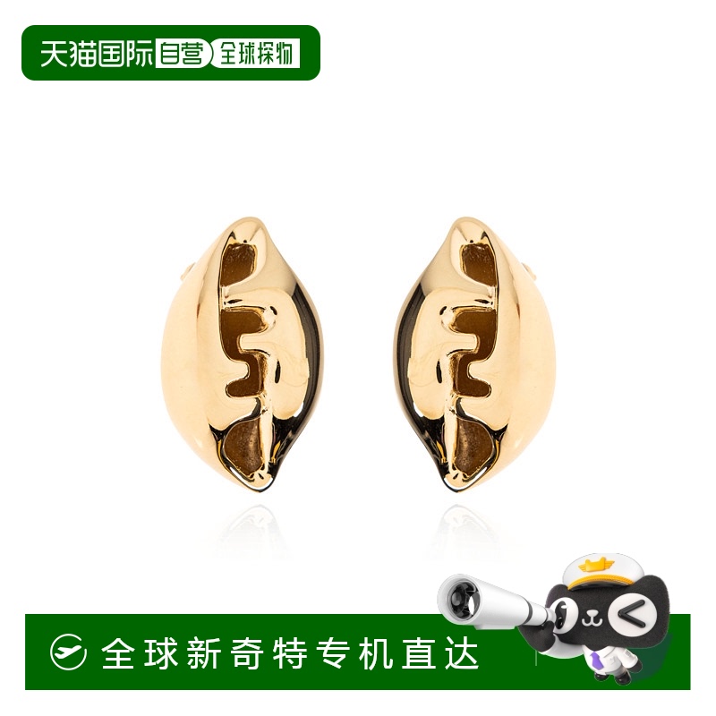 1h可退香港直邮FENDI女士耳饰 8AL047B08F0CFK SS2025金色 Bra