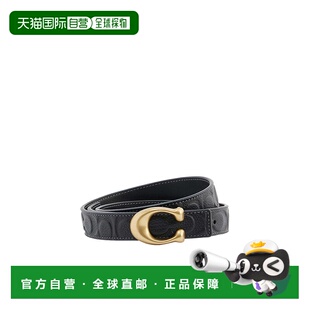 黑色 香港直邮COACH AW2023 CD485B4BLACK 徽标压纹腰带 女士腰带