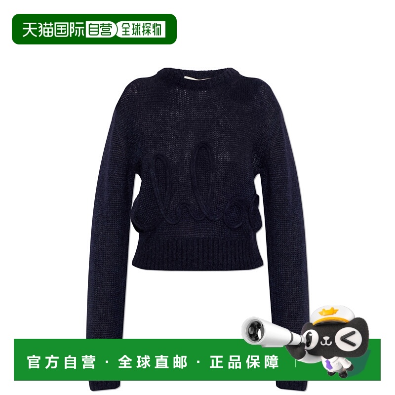 1h可退 香港直邮CHLOÉ 女士针织衫 CH25UMP277404C4 SS2026 深蓝