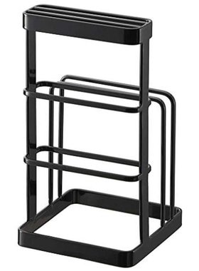 日本直邮山崎实业 砧板和厨房刀架 黑色 tower 6776