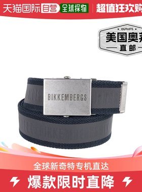 Bikkembergs 男士棉质腰带 - 黑色 【美国奥莱】直发