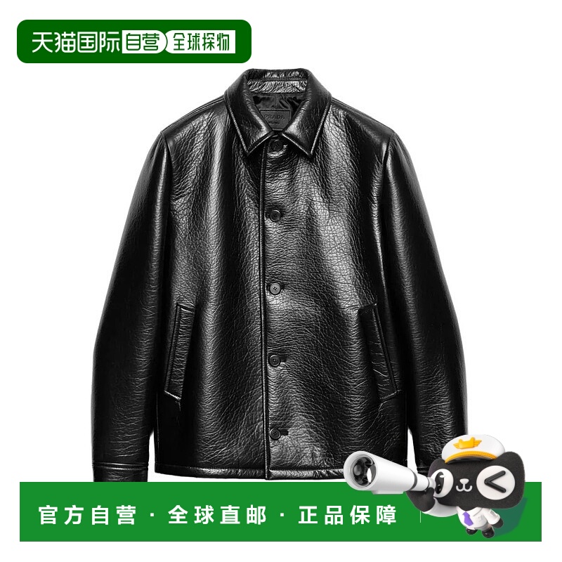 1h可退 香港直邮PRADA 男士夹克 UPS683SOOO173A0002 AW2025 黑色
