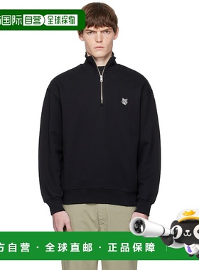 1h可退 香港直邮潮奢 MAISON KITSUNE 男士 黑色 Fox Head Comfor