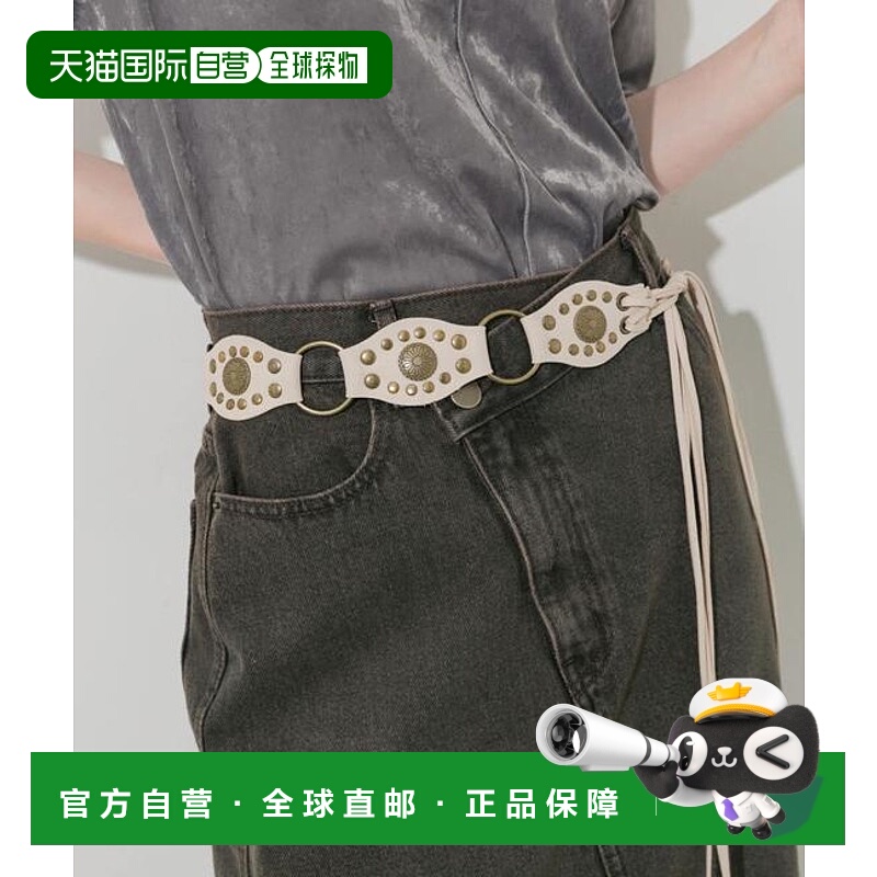 1h可退日本直邮官方授权 SMELLY西部风格金属装饰腰带