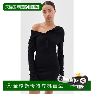 翻领连衣裙 女士 长袖 舒适 black黑色 香港直邮The 1h可退 Attico