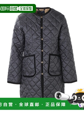 日本直邮LAVENHAM 女士绗缝大衣撞色 Cornard 大衣LV6114 G95油黑