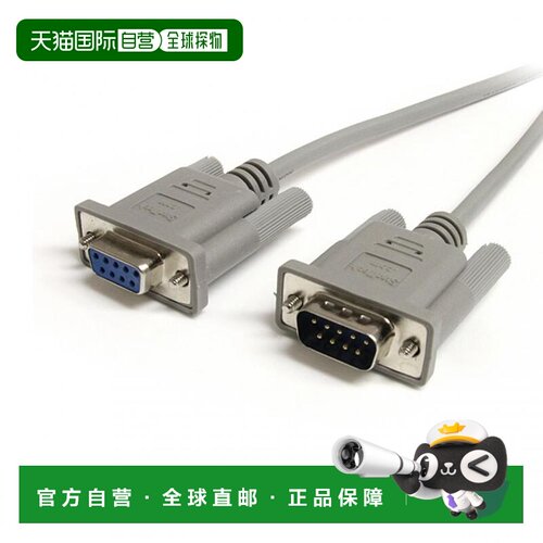 【日本直邮】StarTech.com7.6米串行电缆 迷你D-sub9针D89公头-母