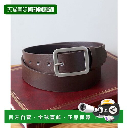 日本直邮florge 银框仿皮宽腰带 [FL8218EW010739] 银色