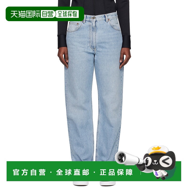 香港直邮valentino 华伦天奴 女士 蓝色 Loose-Fit 牛仔裤 7B0DD2