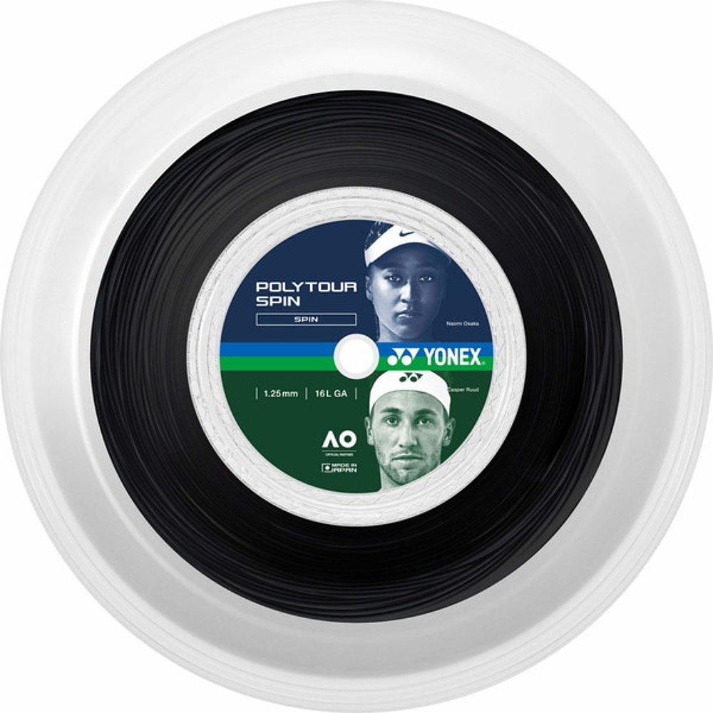 日本直邮Yonex Polytour Spin 125 200M 网球肠 PTGSPNR2-007