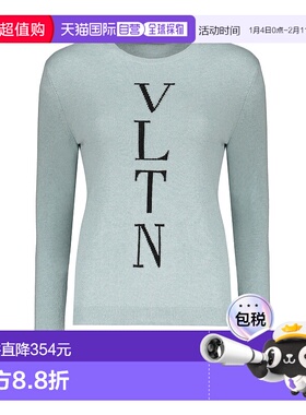 香港直邮VALENTINO 女士针织衫 BKC25P76NAX8 SS2024 灰色 长袖毛