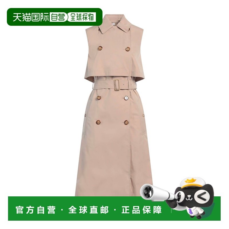 1h可退 香港直邮潮奢 Burberry 巴宝莉 女士 双排扣大衣 beige米,女装/女士精品,风衣,淘宝优惠券,粉丝福利购,淘宝优惠卷