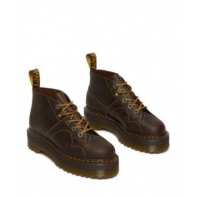 Dr. Martens Church Quad Archive 深棕色 Crazy Horse