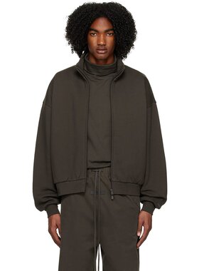 潮奢 Essentials 男士 灰色拉链夹克 192BT225070FW