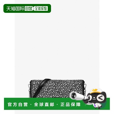 自营michael korsJet Set中号装饰金属皮革手包-黑色 美国奥莱直