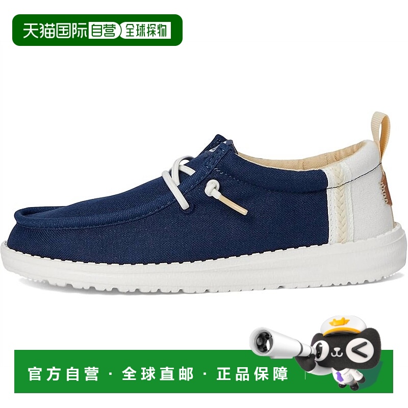 自营hey dudeYouth's Wally Craft Linen Slip On Shoes In Sarga