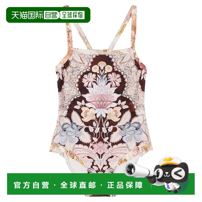 1h可退 香港直邮潮奢 ZIMMERMANN 女童 花朵泳衣童装 colorful花