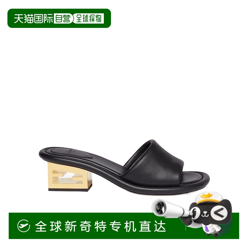1h可退 香港直邮潮奢 Fendi 芬迪 女士 徽标拖鞋 8R8412NBA