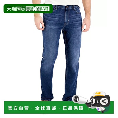 自营Alfani Jeans Men's Blue Denim Jon Fadded  Wash Straight