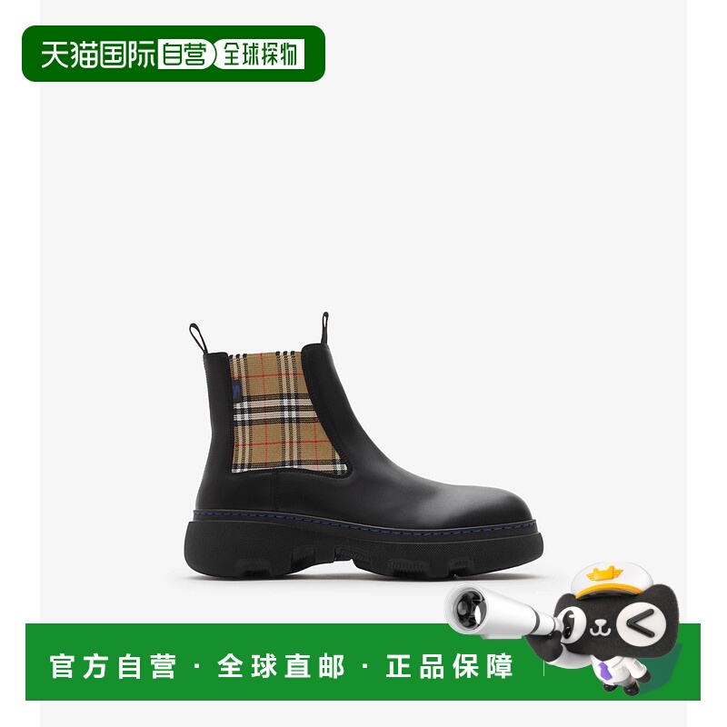 欧洲直邮BURBERRY 25秋冬 81051861 女士 短靴 皮革 Creeper 低筒