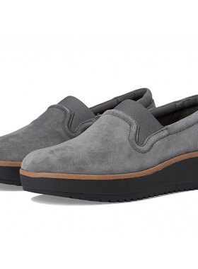 Clarks Zylah Sky 深灰色绒面革