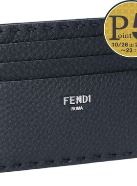 日本直邮FENDI SELLERIA 卡包 7M0164 AP3B F0GXN 黑色 铂金色