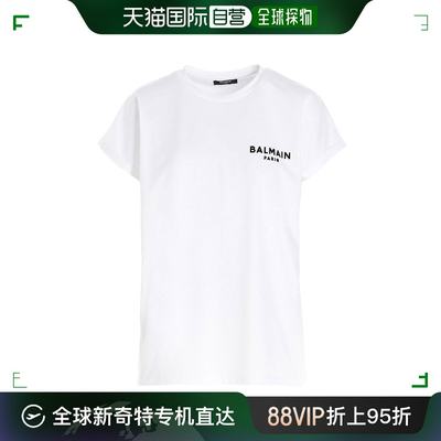 香港直邮BALMAIN 女士T恤 VF11351B013GAB纯棉