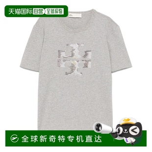 香港直郵潮奢 女士 托里 伯奇 Burch 圓領(lǐng)T恤 1h可退 163272 Tory