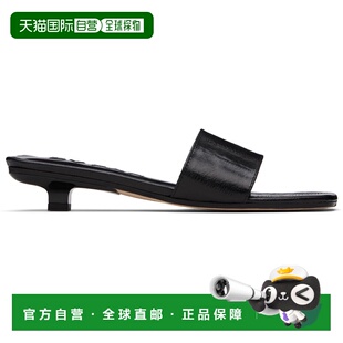 1h可退 香港直邮BY FAR 女士 黑色 Ceni Eel Embossed Leather 凉